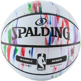 Spalding NBA Marble Series Multi-Color Outdoor Basketball - 29.5"