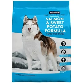 Kirkland Signature Natures Domain Salmon Meal & Sweet Potato Dog Food 35 lb.