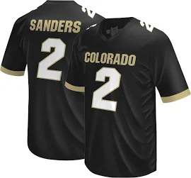 Retro Brand Youth Colorado Buffaloes Shedeur Sanders #2 Black Replica Football Jersey, Large