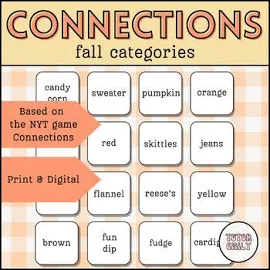 Connections Word Puzzles: Fall Edition