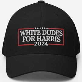 White Dudes for Harris Hat , White Males for Kamala, White Kamala Harris Supporters ,Embroidered Distressed Vintage Cotton