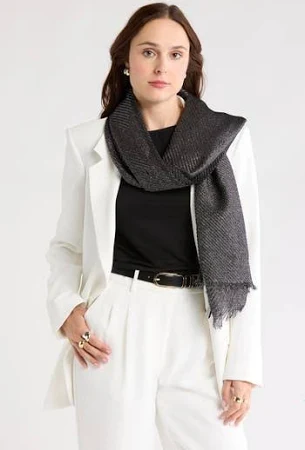 NORDSTROM RACK Pleated Occasion Wrap in Black at Nordstrom Rack