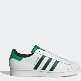 Adidas Originals Men's Superstar Sneaker, White/Black/Green, 9