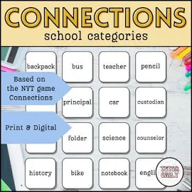 Connections Word Puzzles: School Edition