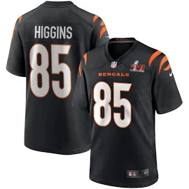 Tee Higgins Men's Nike Black Cincinnati Bengals Super Bowl LVI Game Custom Jersey Size: Extra Large