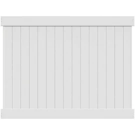 Linden 6 ft. H x 8 ft. W White Vinyl Privacy Fence Panel Kit