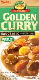 S & B Sauce Mix, Golden Curry, Medium Hot - 3.2 oz