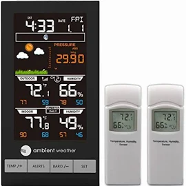 Ambient Weather WS-2801-X2 Advanced Wireless Color Forecast Station