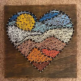Heart Landscape String Art (Customizable)