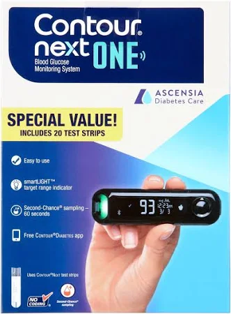 Ascensla Diabetes Care Contour Next One Value Pack Blood Glucose Monitoring System