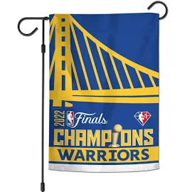 WinCraft Golden State Warriors 2022 NBA Finals Champions 12'' x 18'' Double-Sided Garden Flag