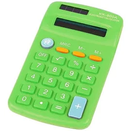 Dcomlko Basic Calculator - Small, Battery Operated, Large Display, Four-function, Auto Powered Handheld Calculator, Size: One size, Green