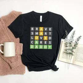 heilwoodworkings.com Funny Wordle Fathers Day Gift Shirt Wordle Shirt Wordle Tee Wordle Game