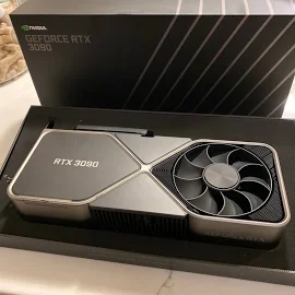 NVIDIA RTX 3090 24GB Founders Edition W/Box - Electronics | Color: Silver