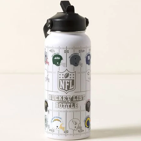NFL Bucket List Water Bottle