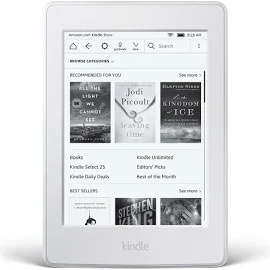 Amazon Kindle Paperwhite - Wi-Fi - 4 GB - White - 6"