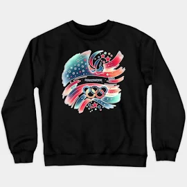 DaysMoon Paralympics, Paris 2024 Team USA Crewneck Sweatshirt