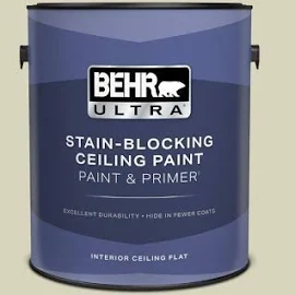 1 gal. #PPU9-17 Pale Cucumber Ceiling Flat Interior Paint & Primer