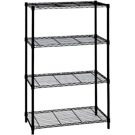 HDX 4-Tier Deco Wire Shelf in Black