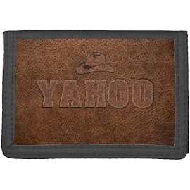 Yahoo Western Style Trifold Wallet, Men's, Size: Trifold Nylon Wallet, Black