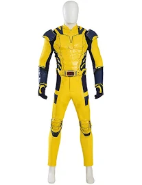 Movie Deadpool 3 Wolverine James Howlett Logan Battle Suit Halloween Cosplay Costume Set Without Boots Without Wolf Paws