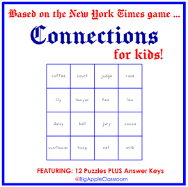 Connections for Kids (based on the New York Times game)