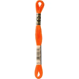 DMC Embroidery Floss, Orange Palette 970