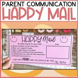 HAPPY PARENT MAIL Classroom Management/ Parent Communication Notes GOOGLE SLIDES