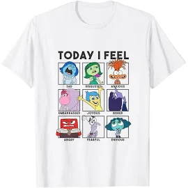 Disney Pixar Inside Out 2 Today I Feel... Vintage Panels T-Shirt