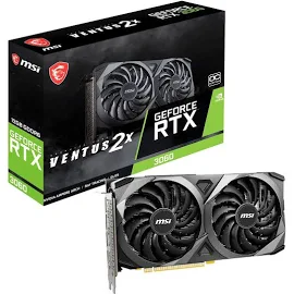 MSI GeForce RTX 3060 Ventus 2x OC 12GB GDDR6 Graphics Card