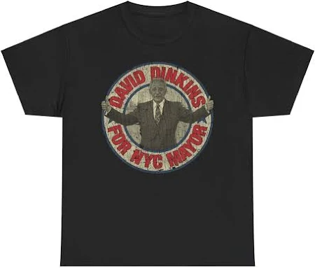 David Dinkins For Nyc Mayor 1989 Political T-shirt