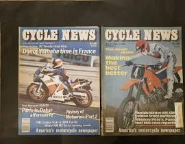 6 Cycle News Motocross Motorcycle 1987 1988 Rick Johnson Jeff Ward