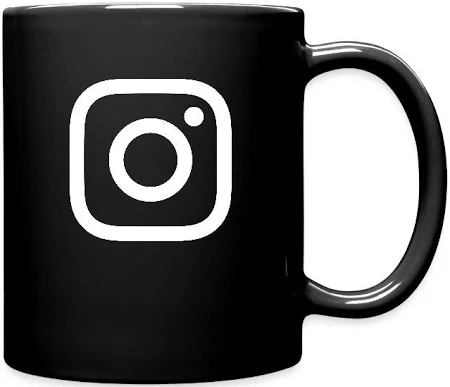 Insta Logo Mugs & Drinkware | High Quality Full Color Mug - black - Available in all sizes | Insta, Instagram
