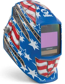 Miller 281002 Digital Elite Welding Helmet with Clearlight Lens, Stars & Stripes III