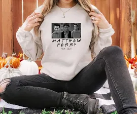 GoldenAppleApparelUS Rip Matthew Perry Sweatshirt, Friends Sweatshirt, Chandler Bing Tshirt, Memory of Matthew Perry Outfit, Goodbye Matthew Perry, Rest in Peace