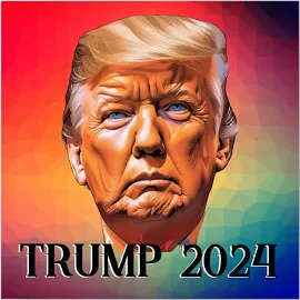 Trump 2024 Pastel Poster