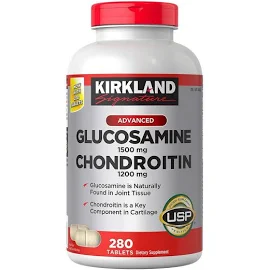 Kirkland Signature Glucosamine & Chondroitin, 280 Tablets