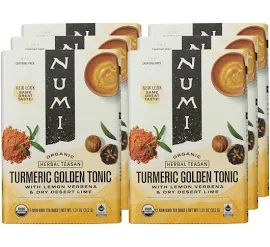 Numi Organic Turmeric Golden Tonic Tea - Case of 6/12 Bags