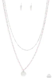 Dainty Demure Pink Necklace