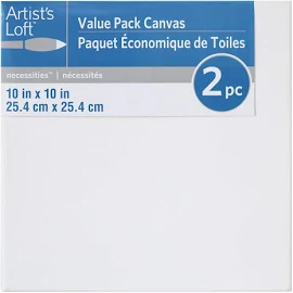 Artist's Loft Value Pack Canvas, 2 Pack - 10 in