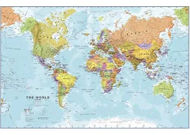 Political World Map by Maps International