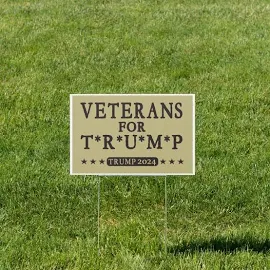 Veterans for trump 2024 Donald Trump POLITICAL Sign