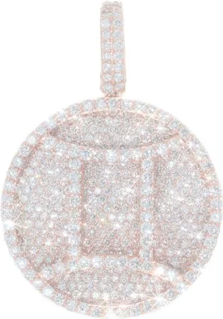 Iced Out Gemini Charm