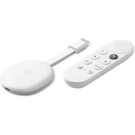 Google Chromecast with Google TV - Streaming Entertainment in 4K HDR - Snow Chromecast
