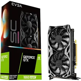 EVGA GeForce GTX 1660 Super SC Ultra Gaming 6GB GDDR6 Graphics Card