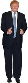 Aahs Engraving President Donald Trump Life Size Carboard Stand Up