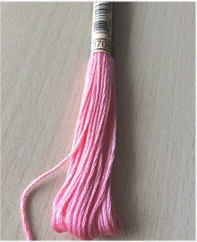 DMC stranded 3708 pink azalea six strands