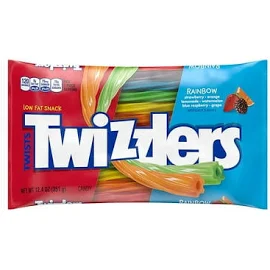 Twizzlers Twists Rainbow Candy Bags, 12.4 oz (12 Count), Women's