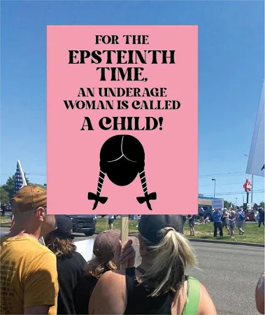 Epstein Files Protest Sign