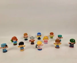 Fisher Price And Mattel Little People Mixed Figures People Lot Of 12